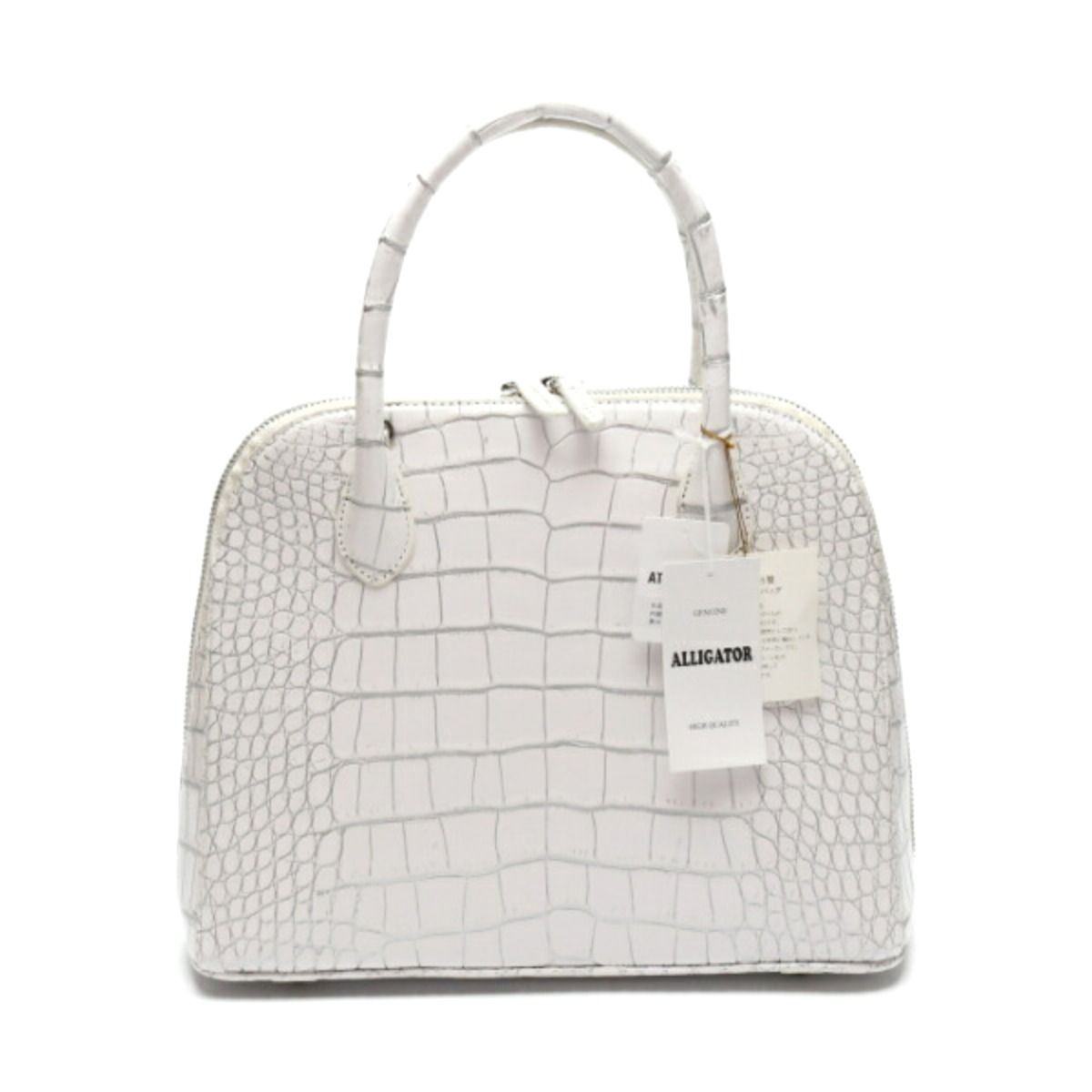 クロコダイル LB3119 ハンドバッグ ホワイト  CROCODILE クロコダイル LB3119 2WAYバッグ ハンドバッグ CROCODILE ホワイト