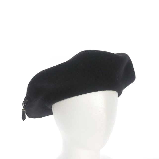 ワイズ Y s 22AW WOOL FASTENER BERET ベレー帽 帽子 ブラック 黒 YE-H40-131