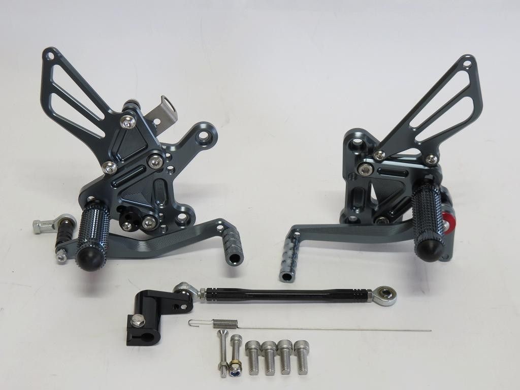 Ninja 400 Z400 NINJA400 2018-2025 CNC 調整式 バックステップ 灰