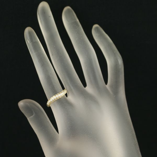 【極美品】ミキモト　ベビーパール　リング　ダイヤ　12号　k18YG MIKIMOTO ペルリータミキモト K18YG イエローゴールド ベビー