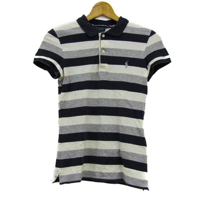 POLO RALPH LAUREN - ポロ　ラルフローレン　トップス　ボーダー　スポーツ　ゴルフ　人気　完売 ラルフローレンスポーツ ポロシャツ トップス 半袖 ボーダー柄