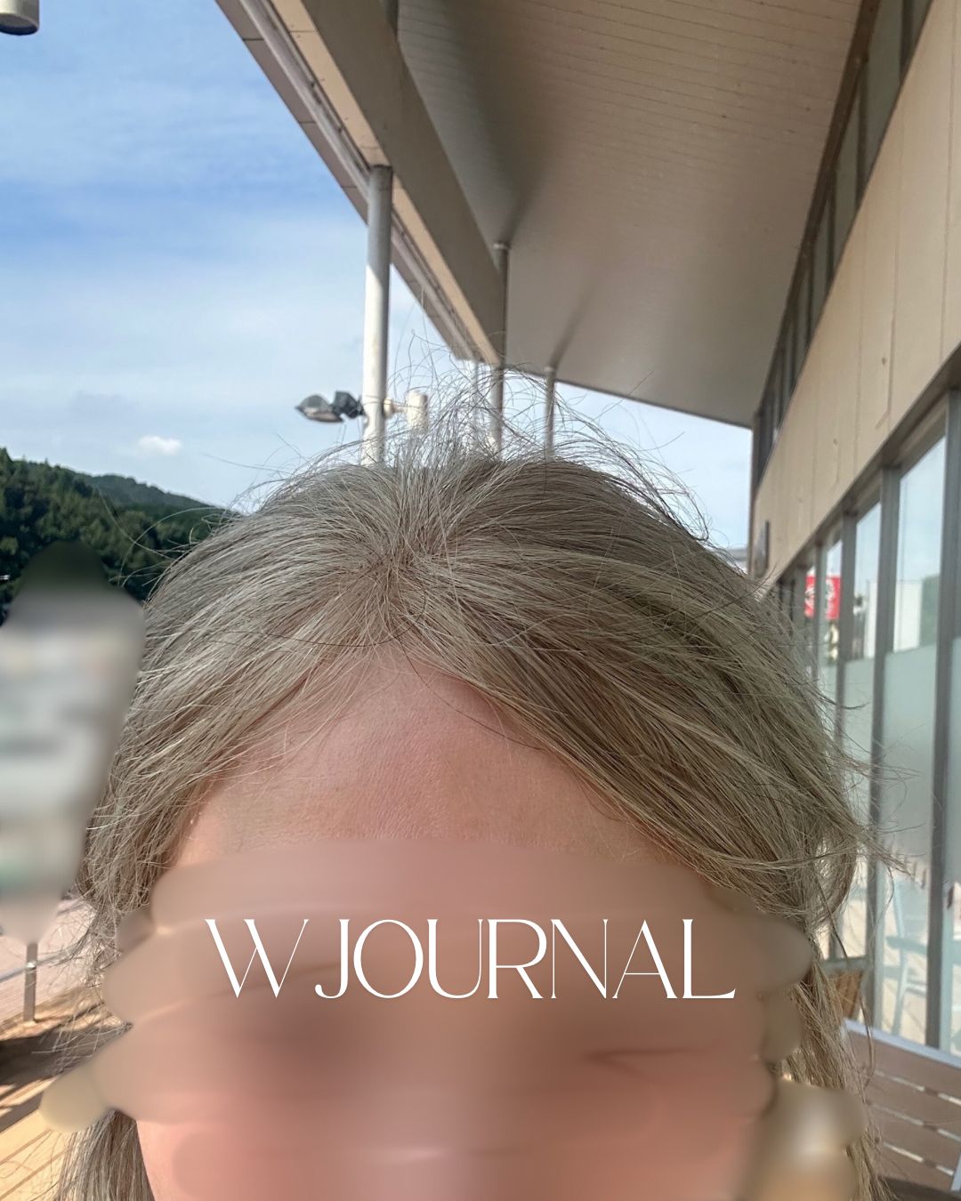 アッシュブロンド｜自然なもみあげ