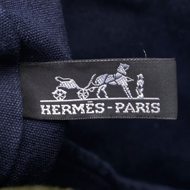HERMES　エルメス　フールトゥ　キャンバス　ハンドバック　ネイビー エルメス フールトゥ カバス トートバッグ ハンドバッグ