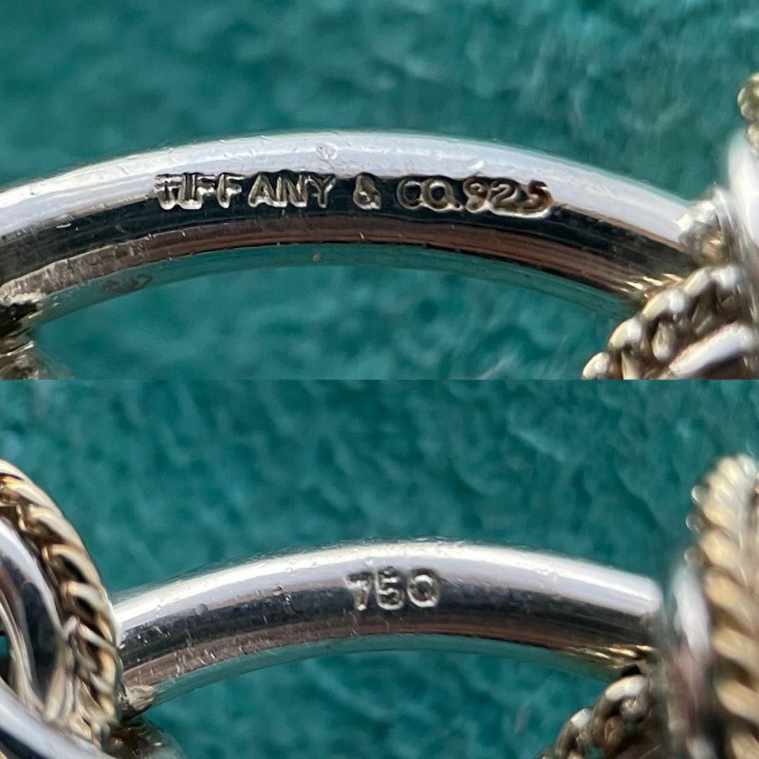 ティファニー ツイスト チェーン ノット カフス 925 750 RK5fe - メルカリ