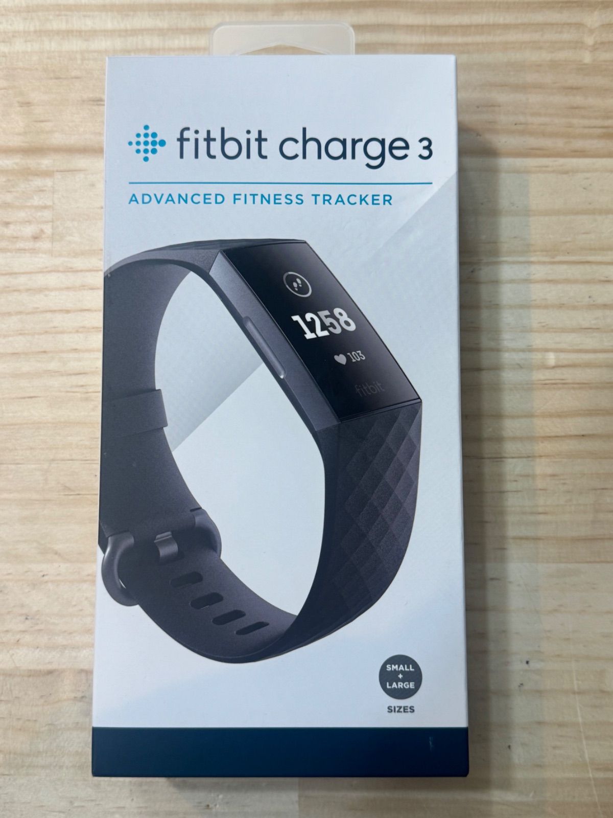 Fitbit Charge3 フィットネストラッカー Black/Graphite L/Sサイズ 