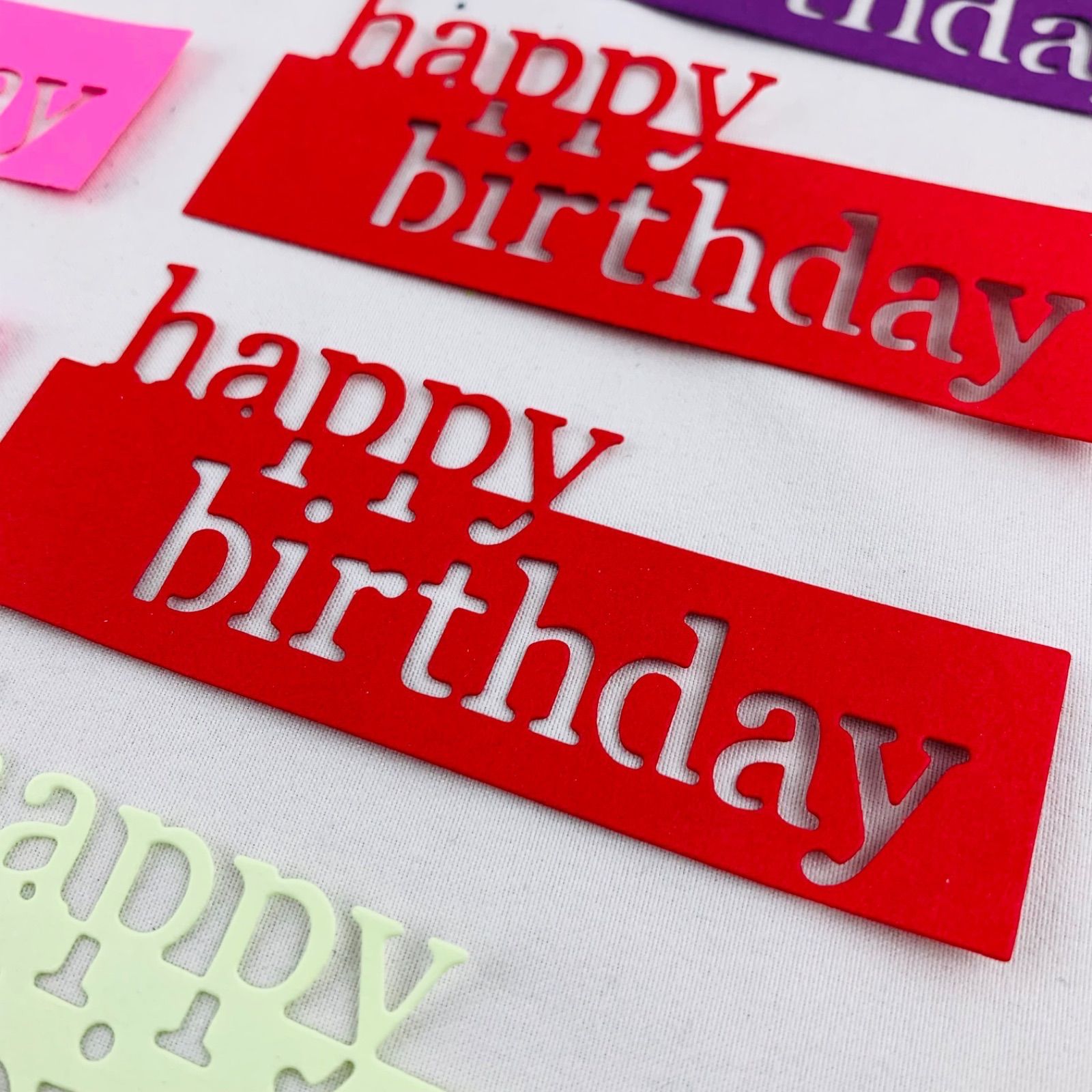 クラフトパンチ ダイカット HAPPY BIRTHDAY バースデーカード