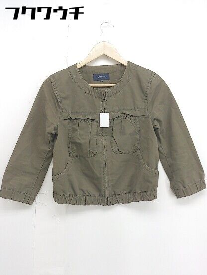 美品　MACPHEE マカフィー　トゥモローランド　ノーカラージャケット　ジップ 美品 MACPHEE マカフィー トゥモローランド ノーカラー