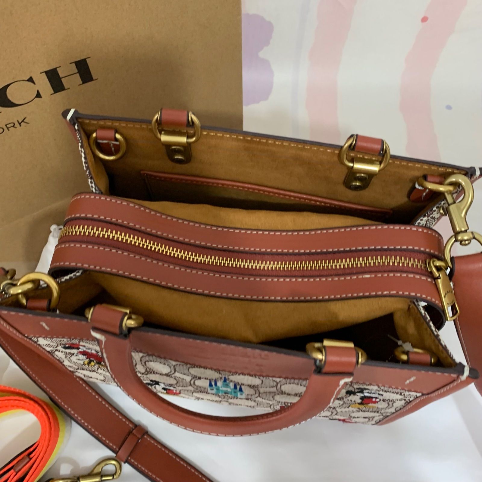 COACH 斜めがけ コーチ ディズニーコラボ 4way ミニトート - メルカリ