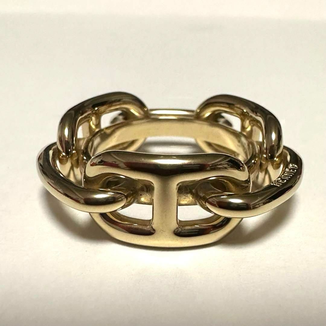 エルメス HERMES シェーヌダンクル スカーフリング GP ゴールド 極美品