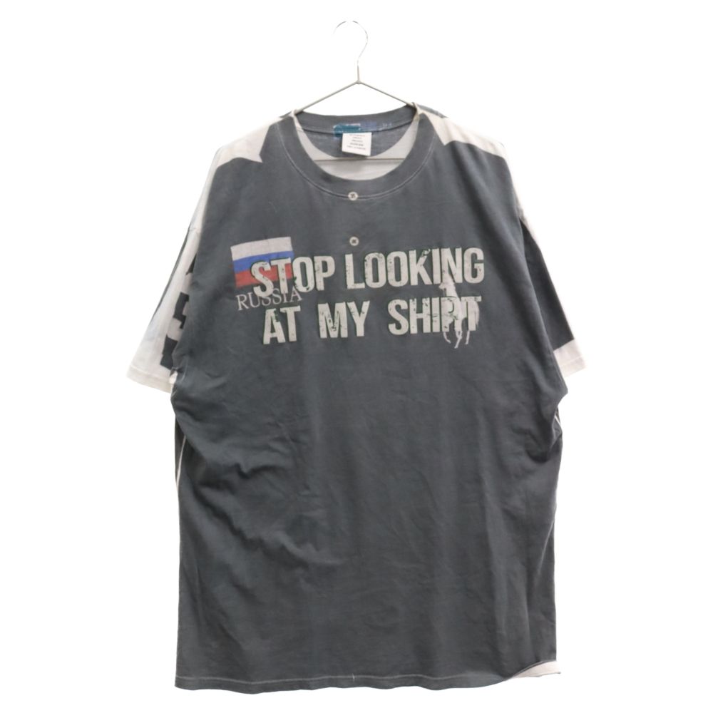 VETEMENTS (ヴェトモン) 18AW Stop looking at my shirt UAH19TR322 