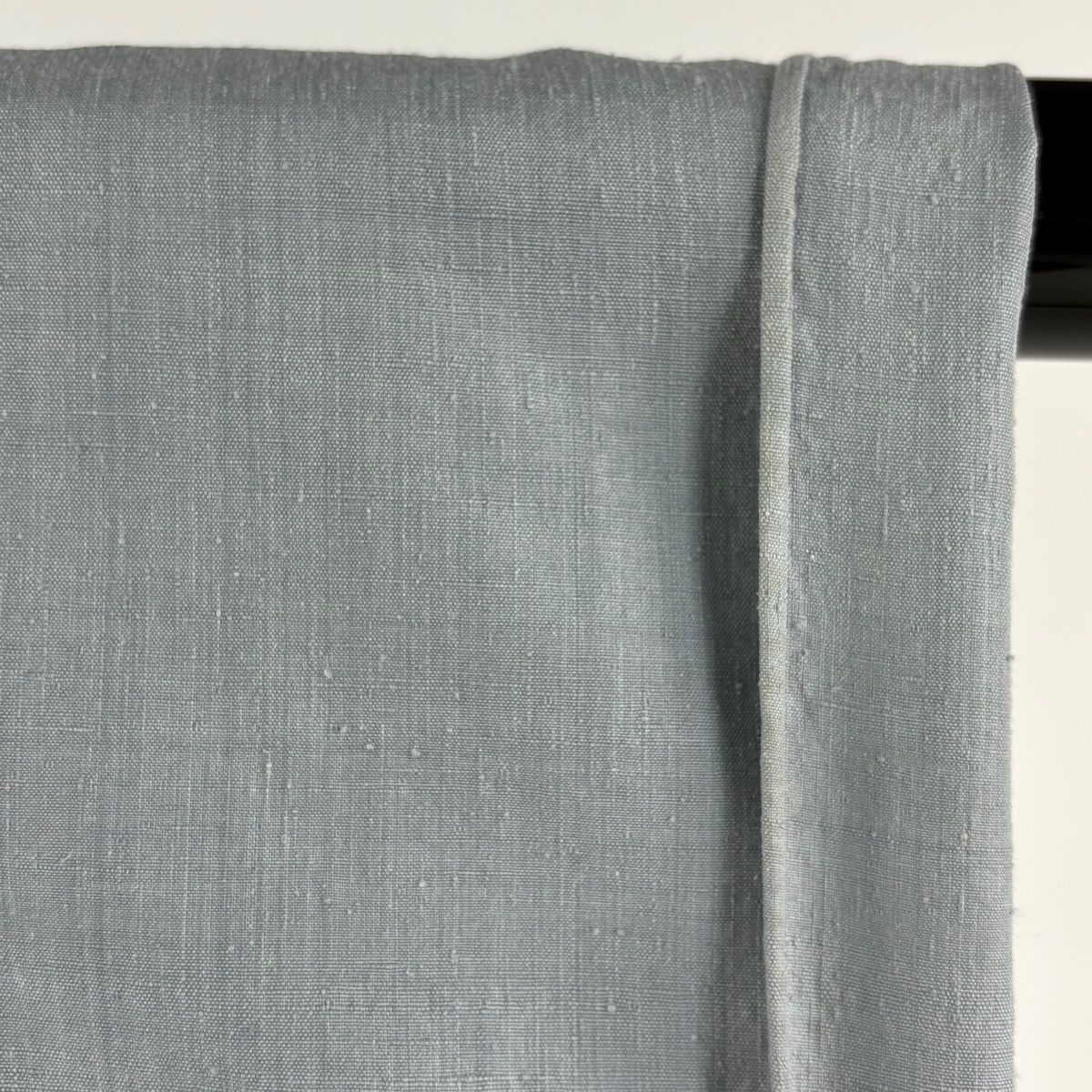 結城紬 身丈164.5cm 裄丈68cm L 単衣 本場結城紬 奥順 証紙 青灰色  