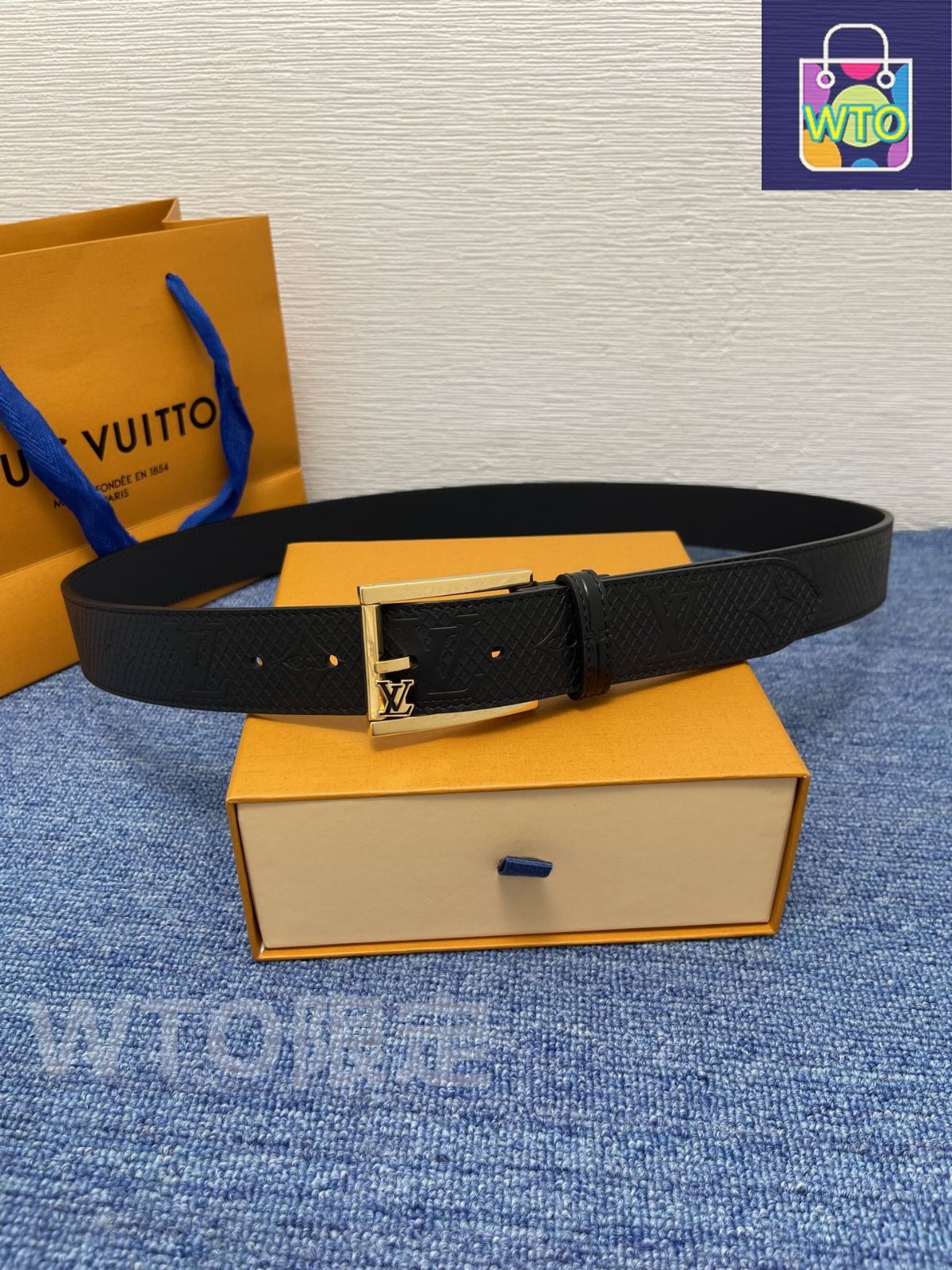 Louis Vuitton エンボスバックル ベルト 今日特価】LOUIS VUITTON ネオクラシック エンボスレザーベルト