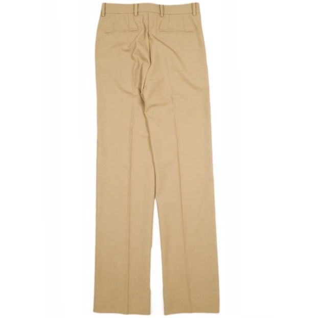 N°21 ヌメロヴェントゥーノ 22SS イタリア製 ポリエステルウール ノープリーツトラウザーズ 5B PANTALONE TESSUTO 22SW-B031-3035 36 BEIGE 定価80 300円 ストレート パンツ ボトムス g22994