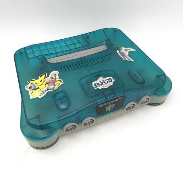 中古】本体）【ジャンク】任天堂/NINTENDO64 クリアブルー/NUS-001