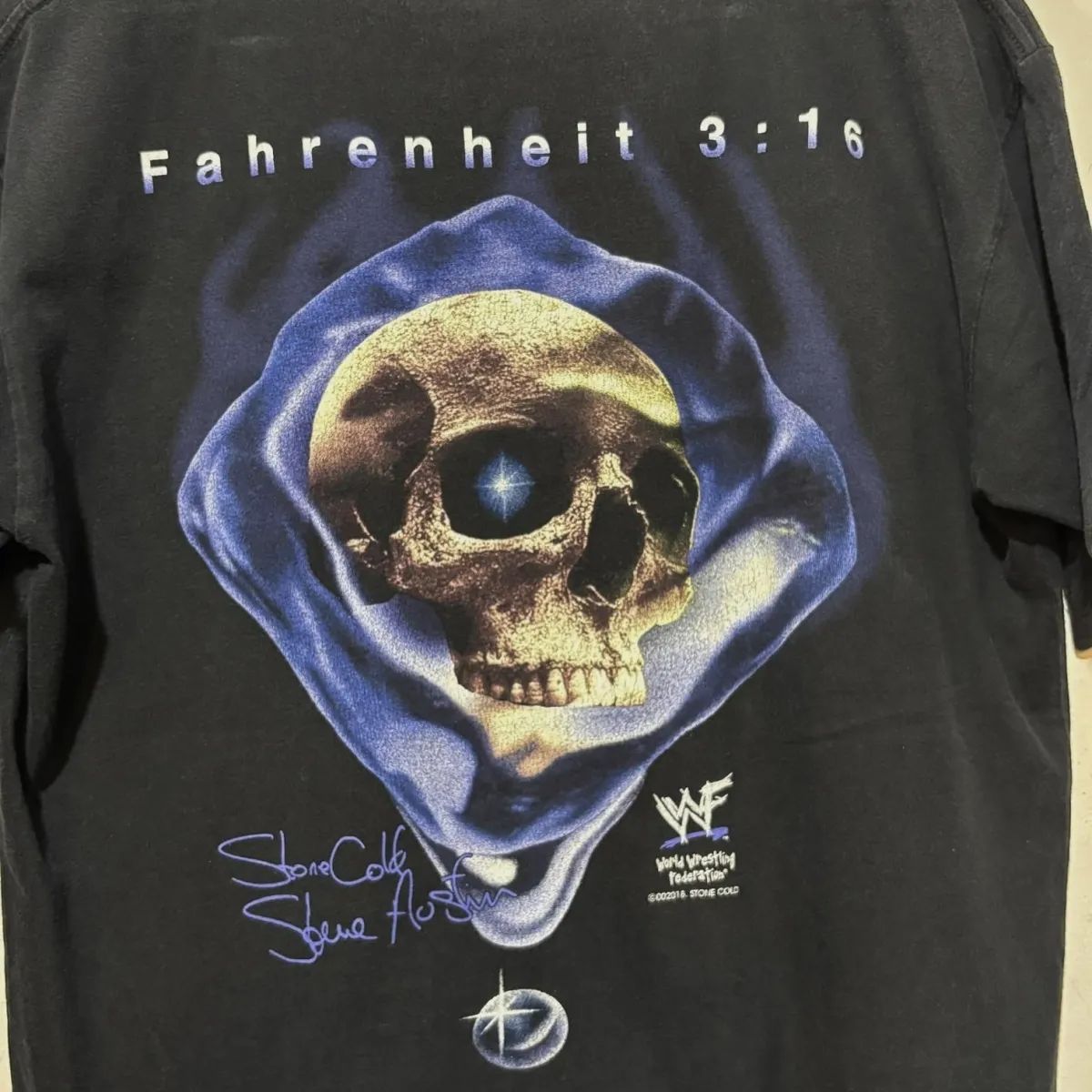 90-00s WWF STONE COLD S/S TEE 黒 M-L プロレス Tシャツ