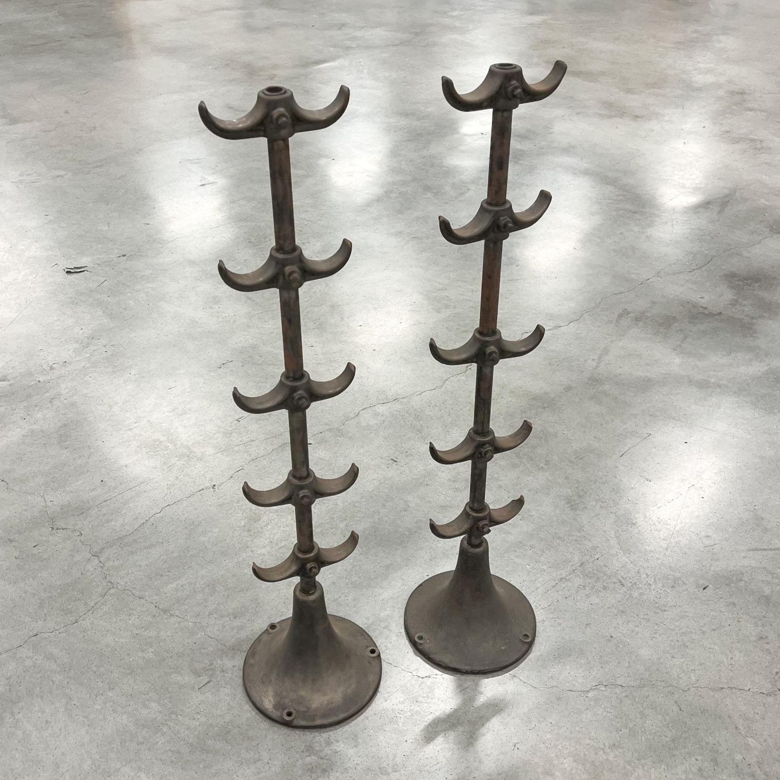 Set of 2 Vintage Industrial Tool H er 2本セット ビンテージ インダストリアル ツールホルダー ビンテージ什器