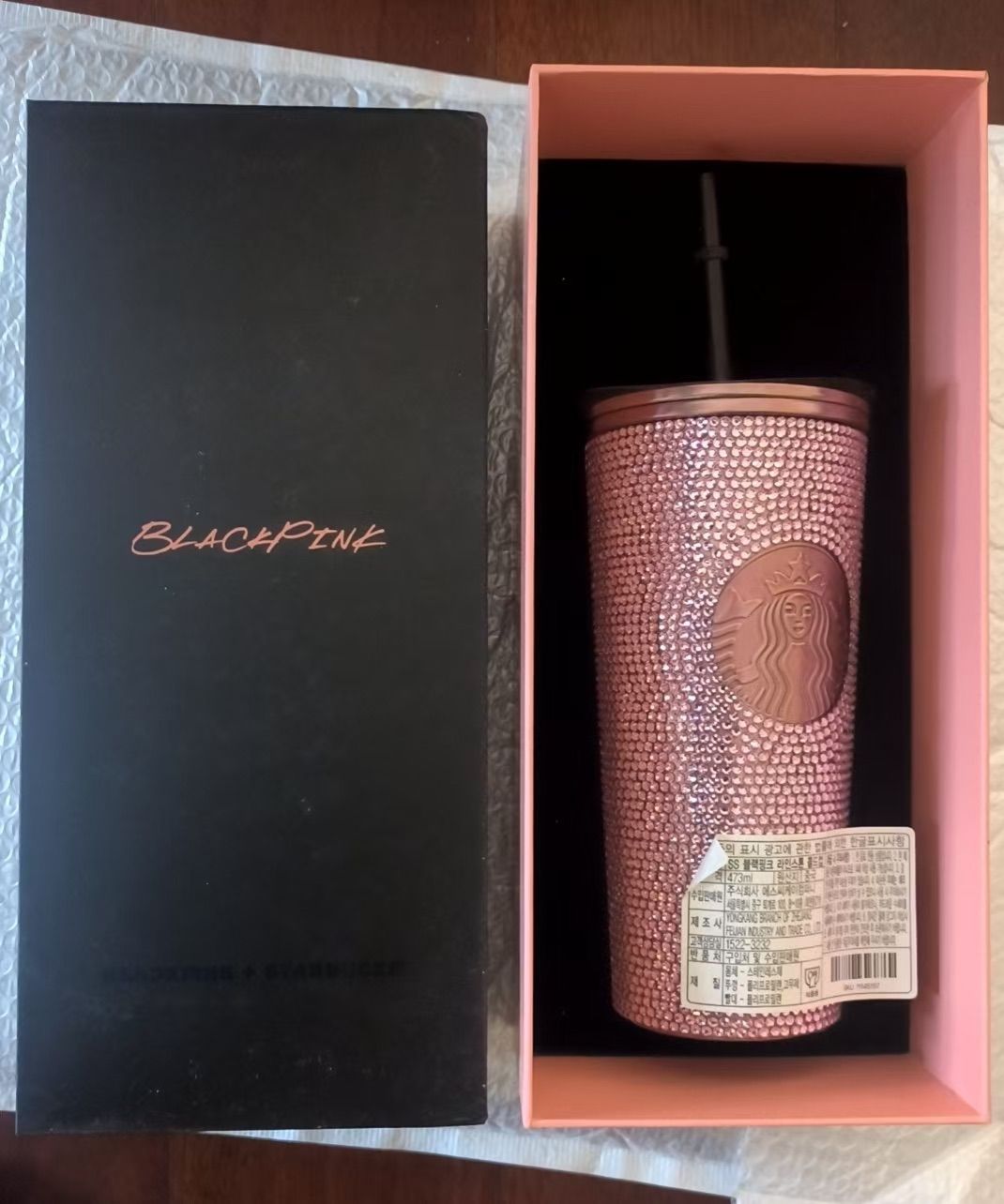 スターバックス ダイヤモンド保温カップ Lisaピンク 女性用ストロー付きカップ 携帯用車載コーヒーカップ ステンレス製ウォーターボトル?