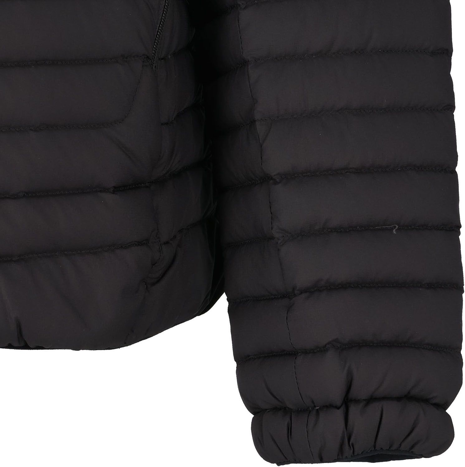 ザ ノース フェイス THE NORTH FACE アウトドア サンダーラウンドネックジャケット レディース ダウン アウター 撥水 ミドラー 上着 秋冬 防寒 キャンプ ハイキング お出かけ 収納 ポケッタブル 普段着 K ブラック