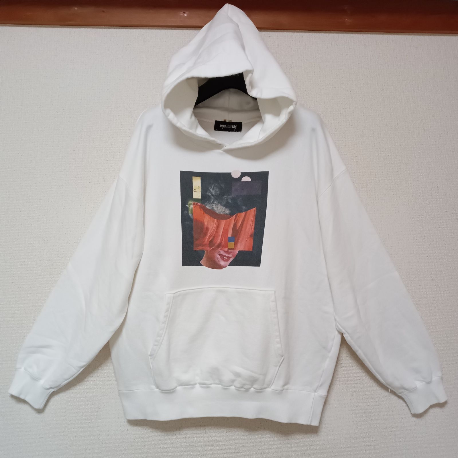 WIND AND SEA ウィンダンシー パーカー ホワイト L 定番 WIND AND SEA（ウィンダンシー）パーカー 白 サイズ:L メンズ