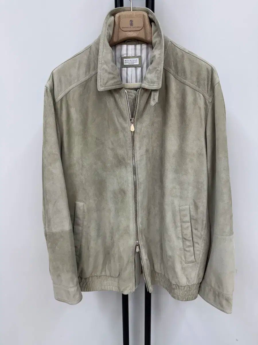 美品 ブルネロクチネリ ボンバージャケット スエード カシミヤ ベージュ M cf02mb-rm05f08765_2.jpg