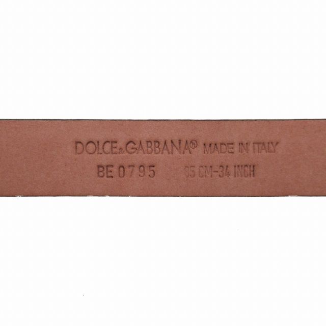 ドルチェ&ガッバーナ ドルガバ DOLCE&GABBANA ロゴプレート レザー