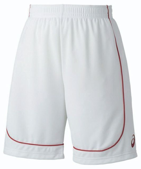 asics アシックス GAMEPANTS ホワイトxレッド S XB7614 123 | スポーツ用品 スポーツ グッズ ツール アクセサリー 雑貨 小物 使いやすい バスケットボール 衣類 レディース メンズ S ボトムス パイル 
