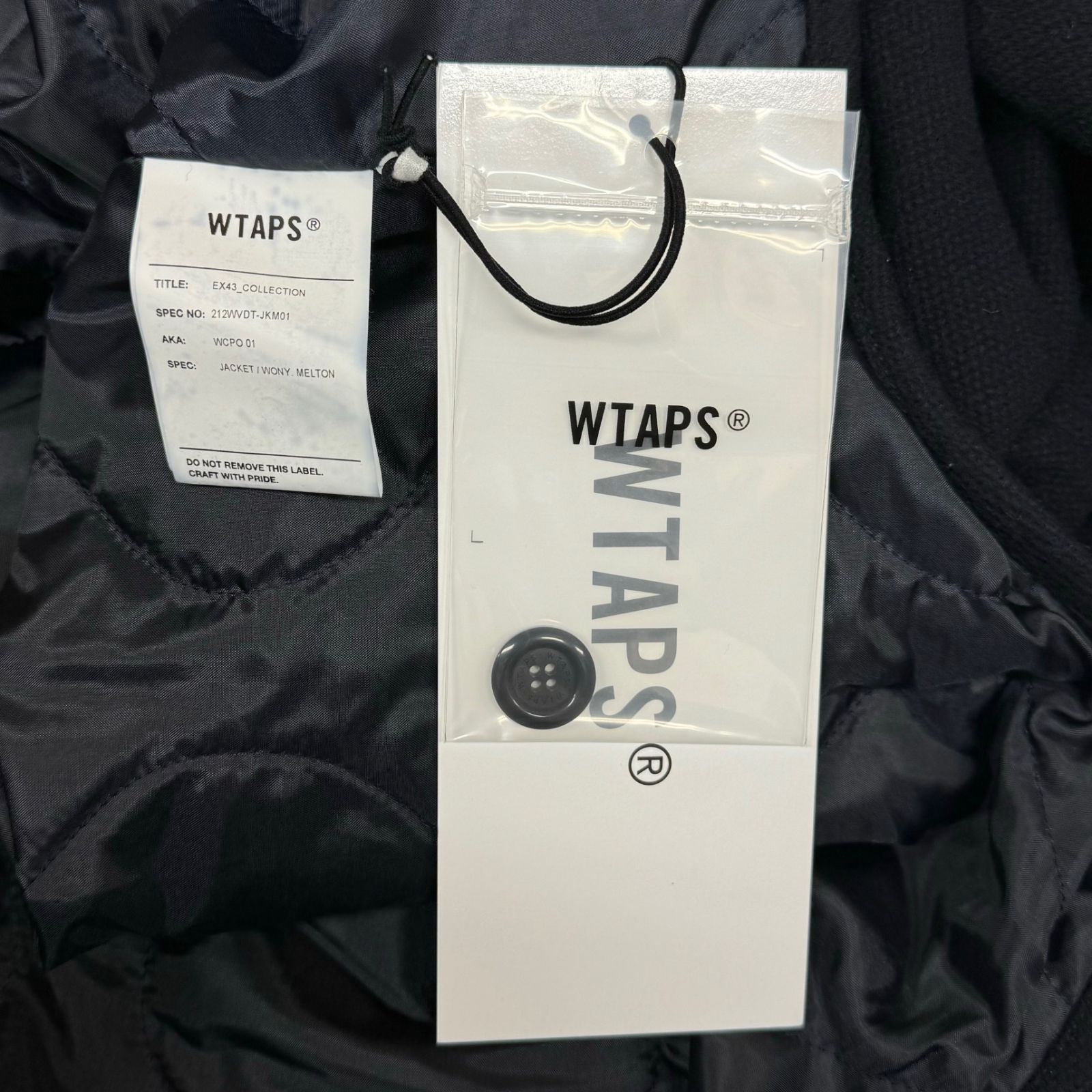 美品 WTAPS 21AW WCPO 01 JACKET 212WVDT-JKM01 ウール CPO ジャケット 