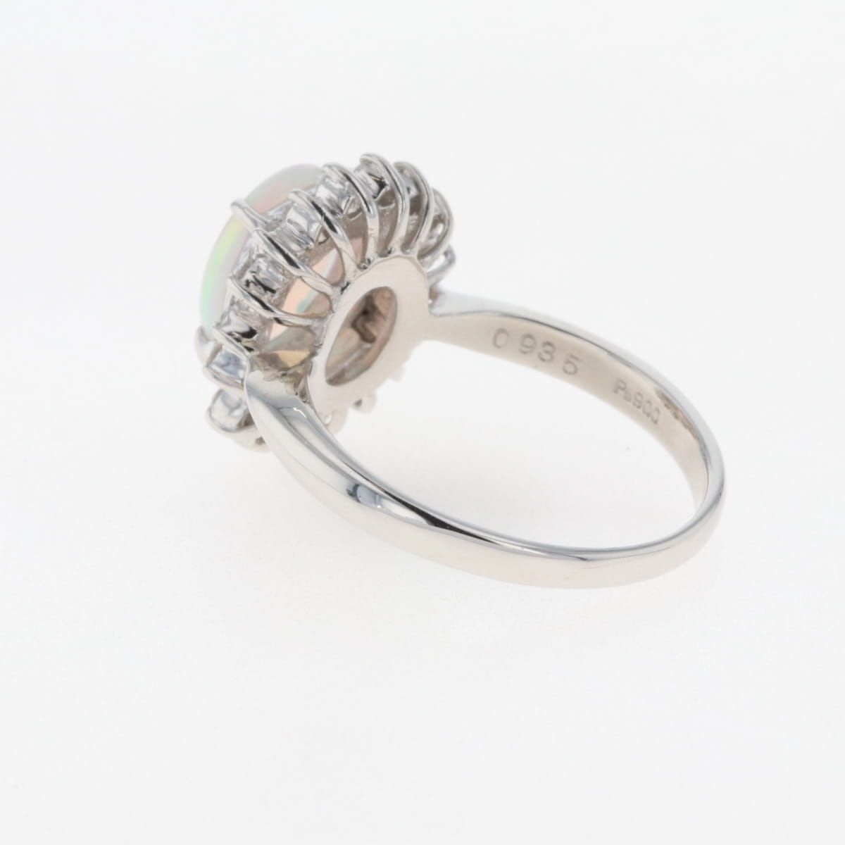 メキシコ産ファイアオパール 3.8ct ダイヤモンド 1.2ct プラチナ