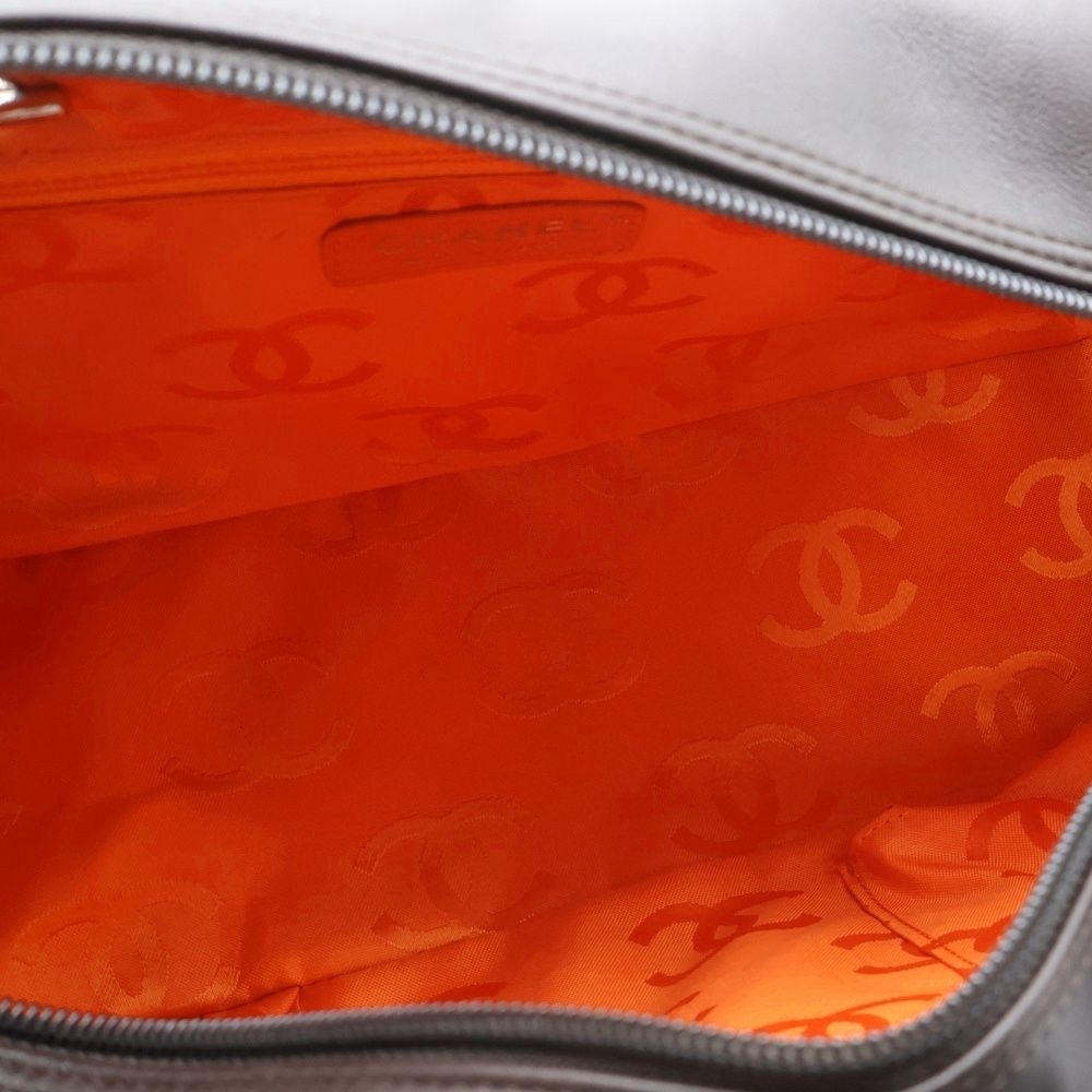 おぬ CHANEL シャネル カンボンライン ラムスキン CHANEL (シャネル) カンボンライン ボーリングバッグ ブラウン