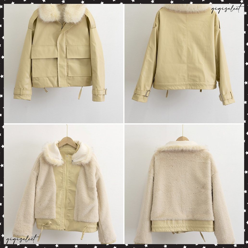ZAFUL PU フェイクファー バイカージャケット【送料込み】 TRANSFORM-FUR(トランスフォーム ファー)デタッチャブル 3WAY