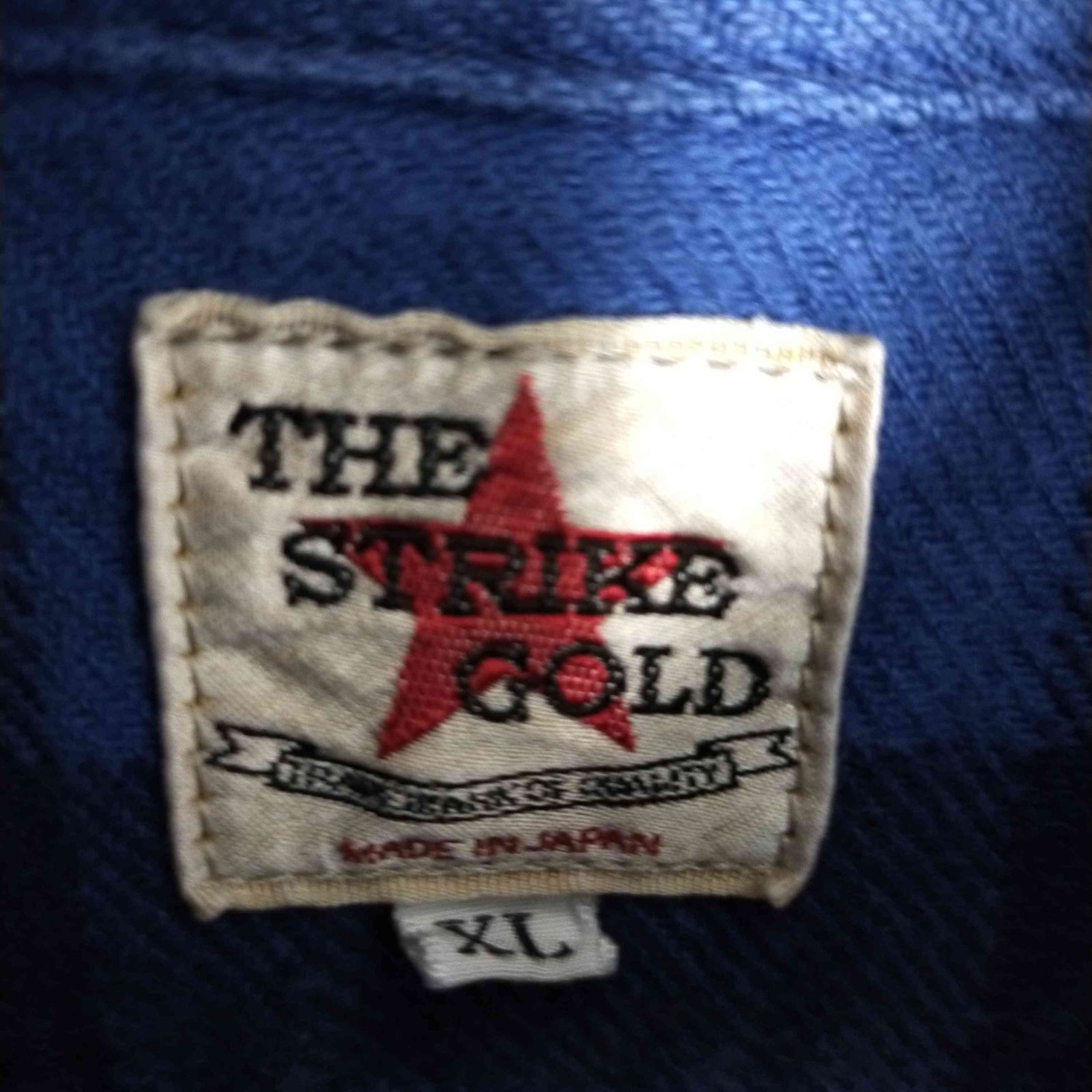 ストライクゴールド THE STRIKE GOLD インディゴネルチェックワーク 