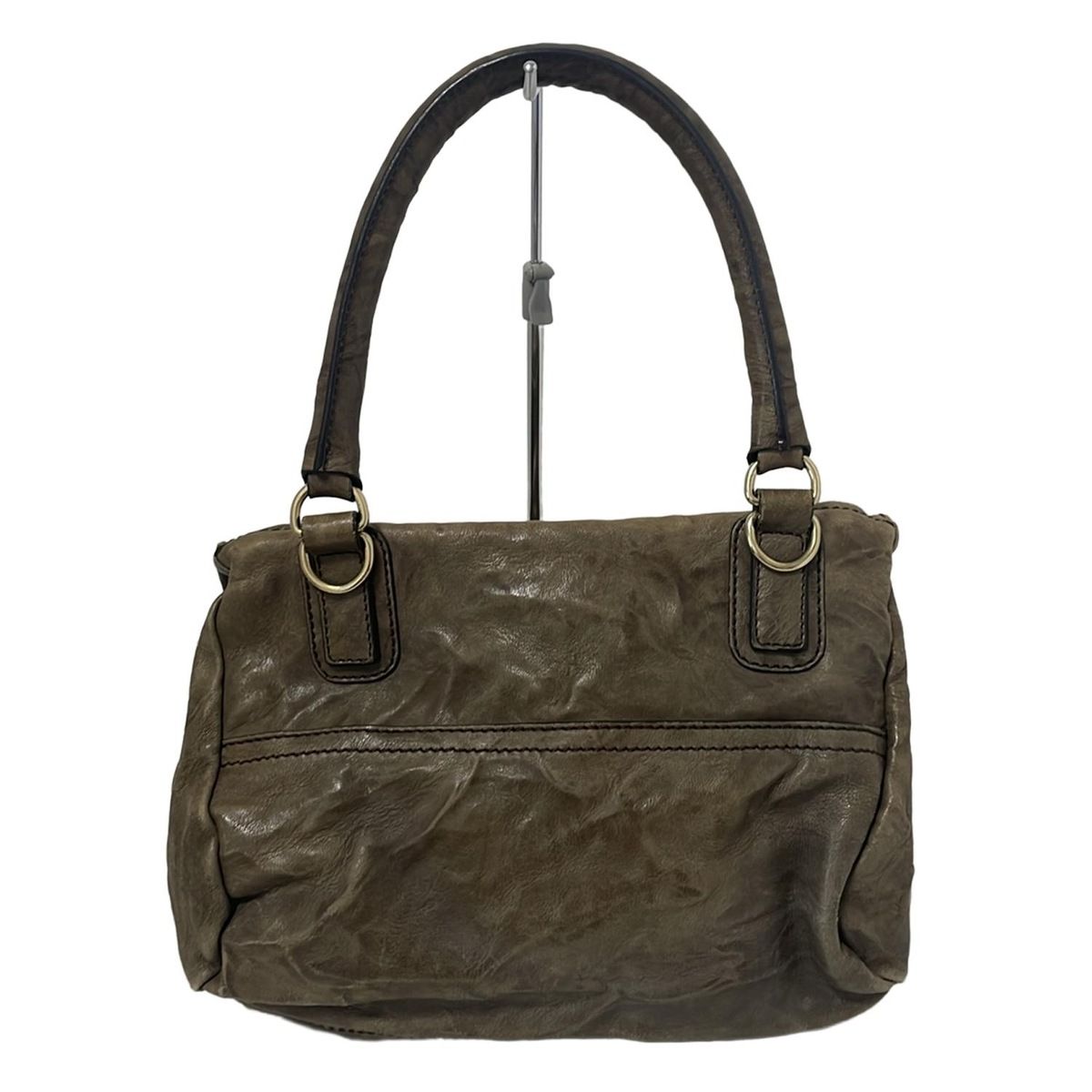 【美品】ジバンシー パンドラ ラージ シワ加工 ブラウン ハンドバッグ 2way 美品】ジバンシー パンドラ ラージ シワ加工 ブラウン ハンドバッグ