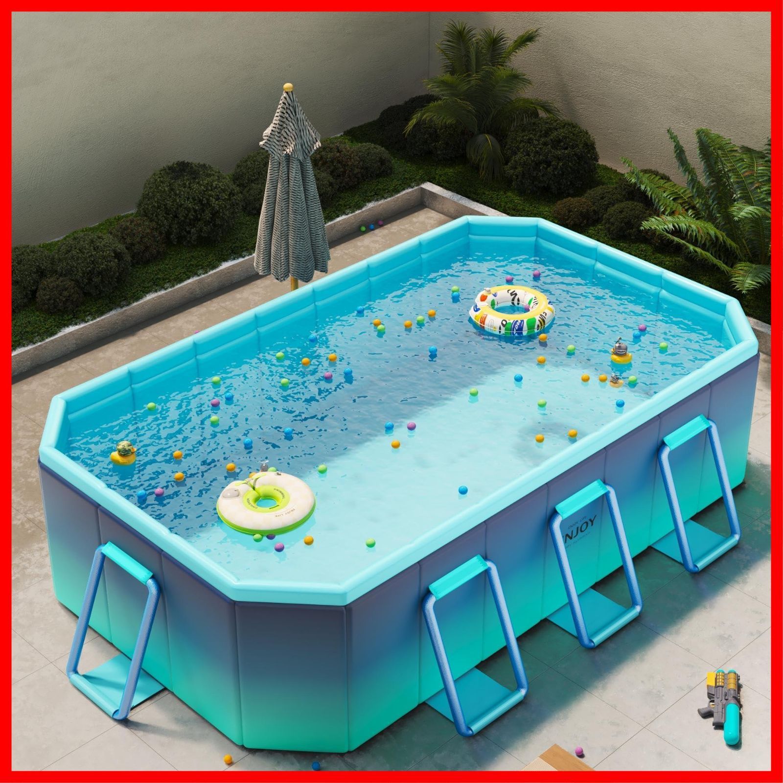 フレームプール 1.6m~3m 家庭用プール 子供プール 折りたたみ 空気漏れ無し 空気入れ不要 八角形構造 ベランダ 水遊び 砂場 庭 ビニールプール 大型 収納-持ち運び便利 プール 排水簡単 非膨張式プール 1秒高速オープン 耐高温 2025 耐摩擦 猛