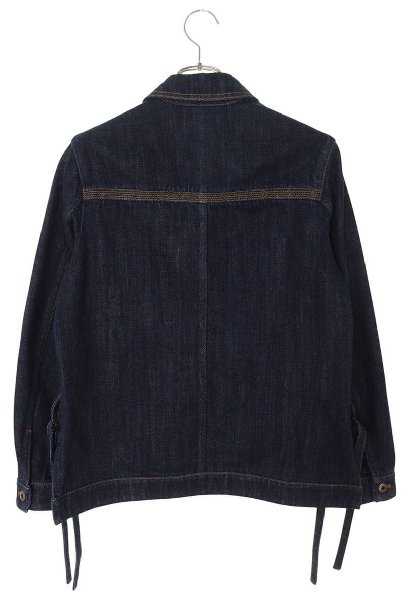 ロエベ S359Y50X77 レザーロゴパッチデニムジャケット レディース 32  