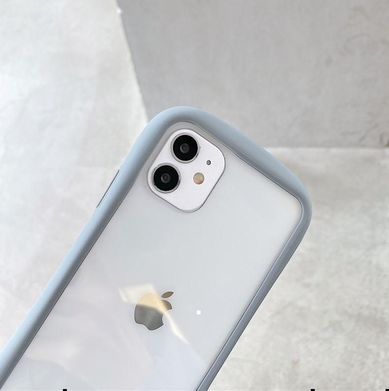 iPhone 11　クリアケース グレー  iFace風　クリアカバー