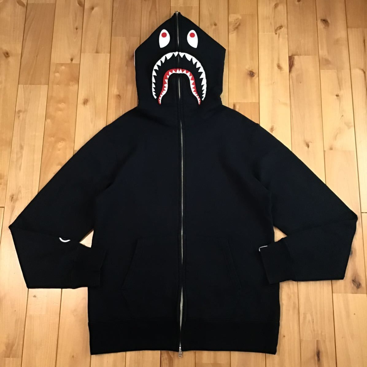 ☆XL☆ シャーク パーカー ブラック shark full zip hoodie a