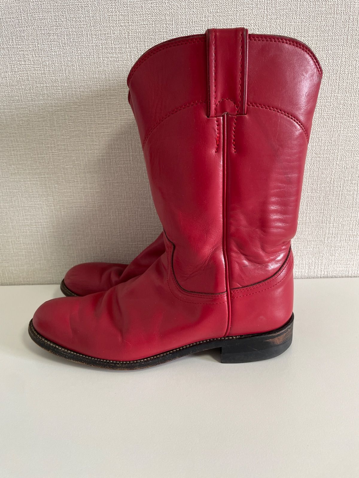ウエスタンブーツ 赤