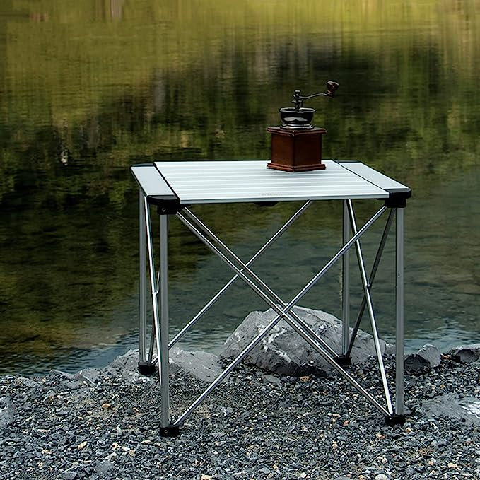 アウトドアテーブル ロールテーブル 折り畳みテーブル キャンプテーブル 90cm