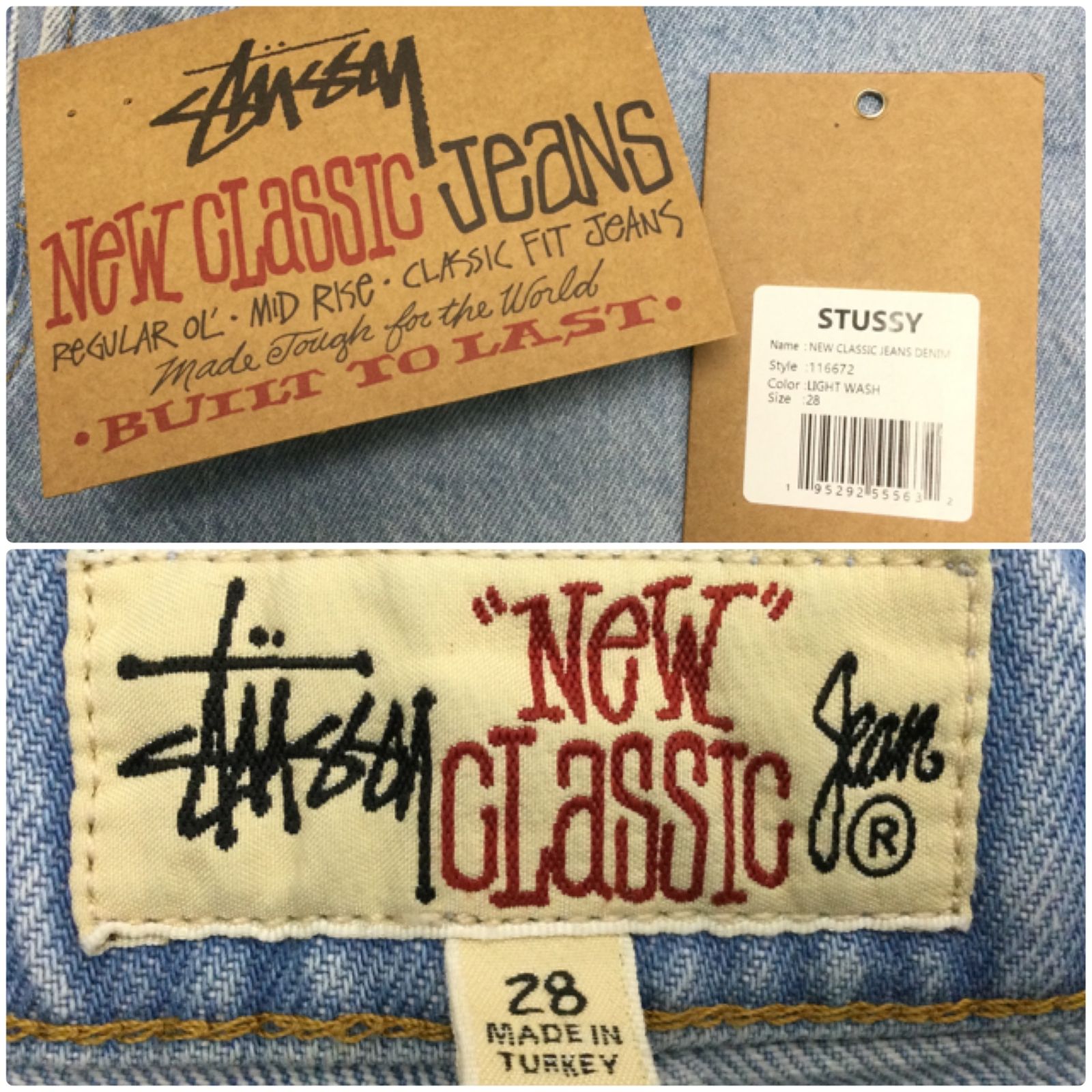 5435 【美品】STUSSY 24AW NEW CLASSIC JEANS デニムパンツ サイズ28 