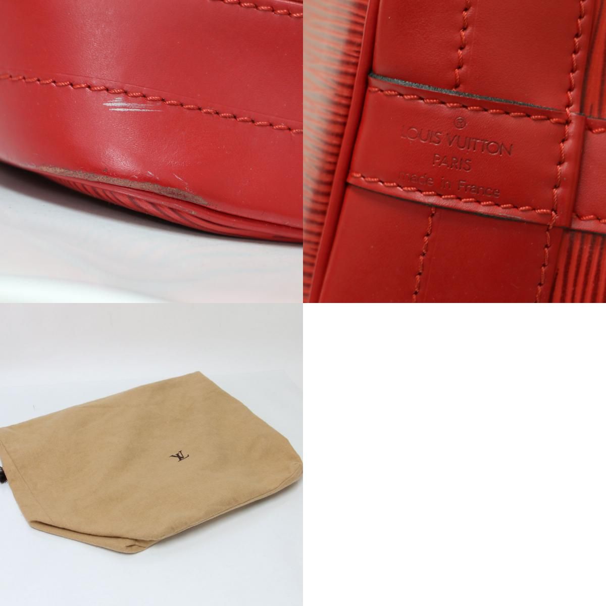 LOUIS VUITTON ルイヴィトン バッグ レッド エピ ノエ ショルダー 
