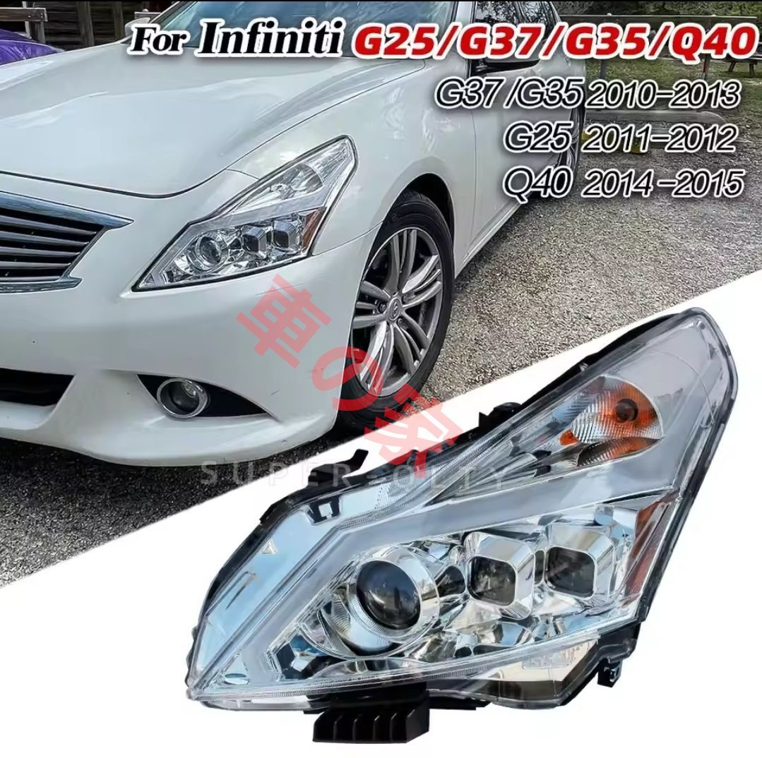 G25 G37 G35 Q40 稲妻 イナズマ LED インフィニティ ヘッドライト 左右 r nissan 社外 日産