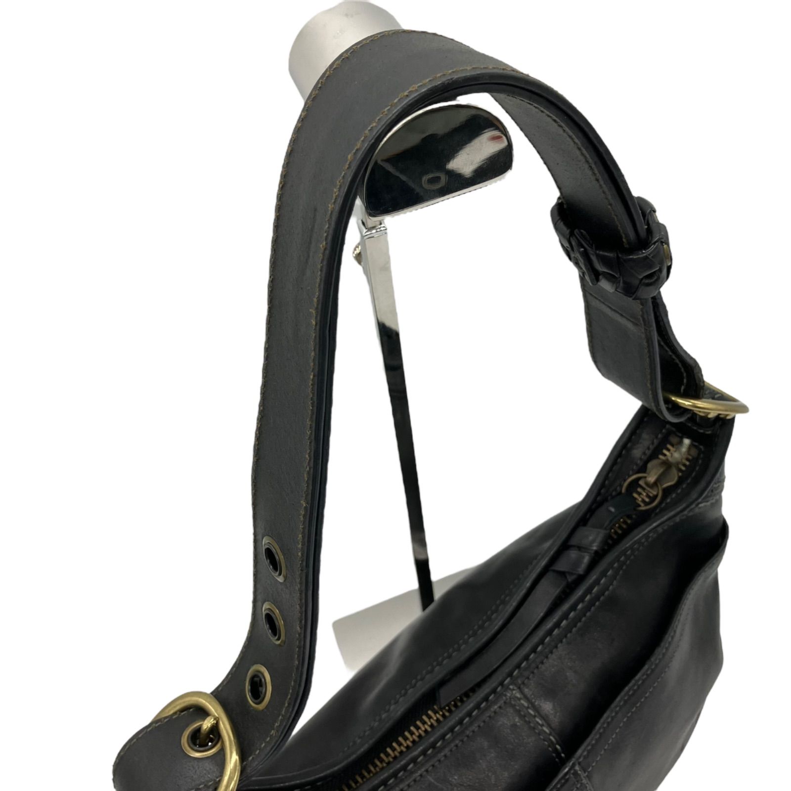 1221 Vintage Coach Hand Bag Black - メルカリ