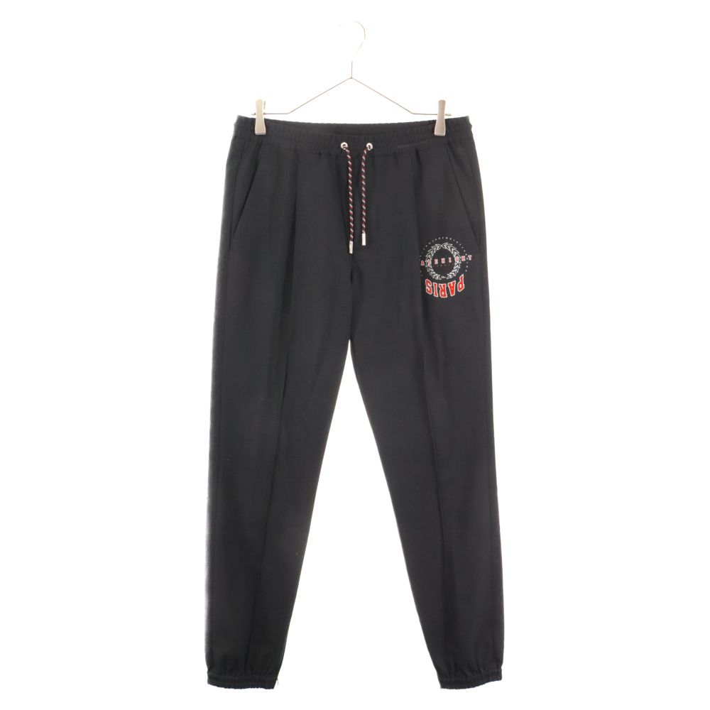 DIOR (ディオール) 18SS LATENIGHT PARIS レイトナイトパリス グラフィックプリント ジョガーパンツ ブラック 733C138I3763
