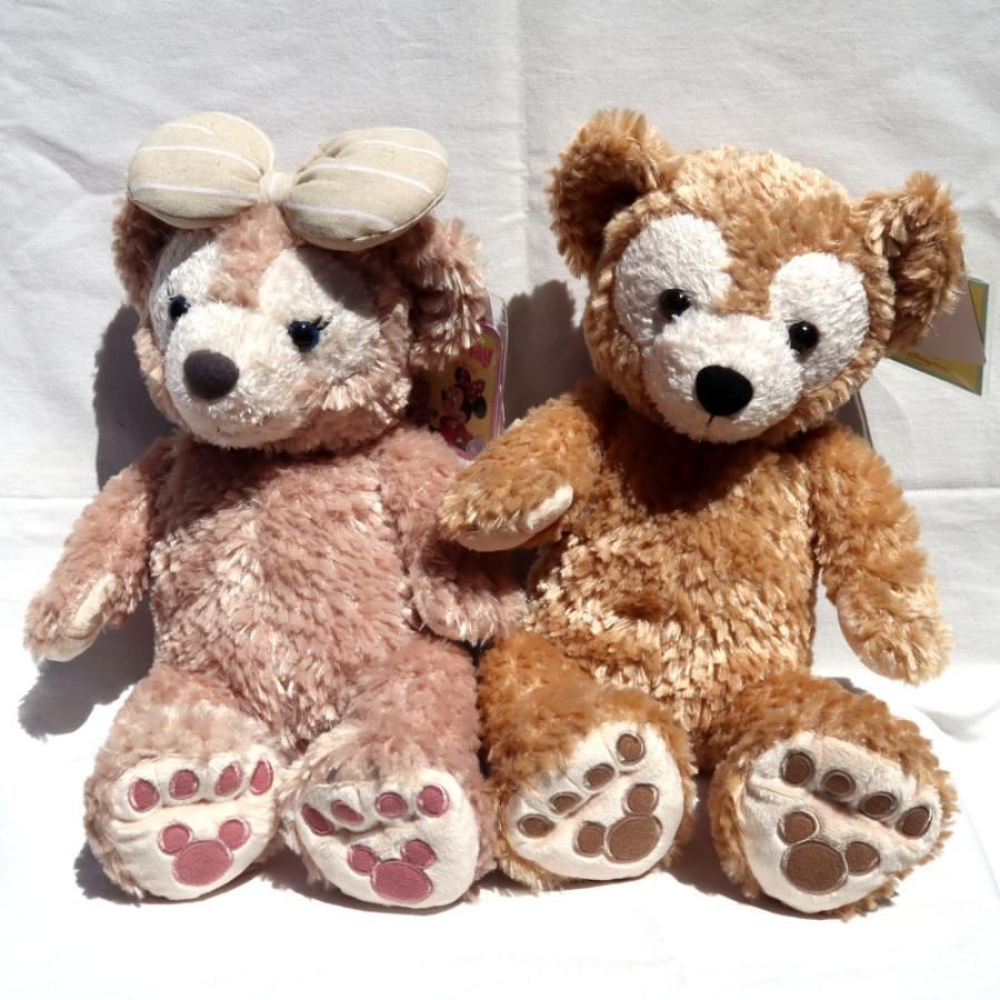 Disney ディズニー ダッフィー シェリーメイ Ｓサイズ ぬいぐるみ ペア セット Duffy グッズ FAC-040625-22312  FAC-040625-22277