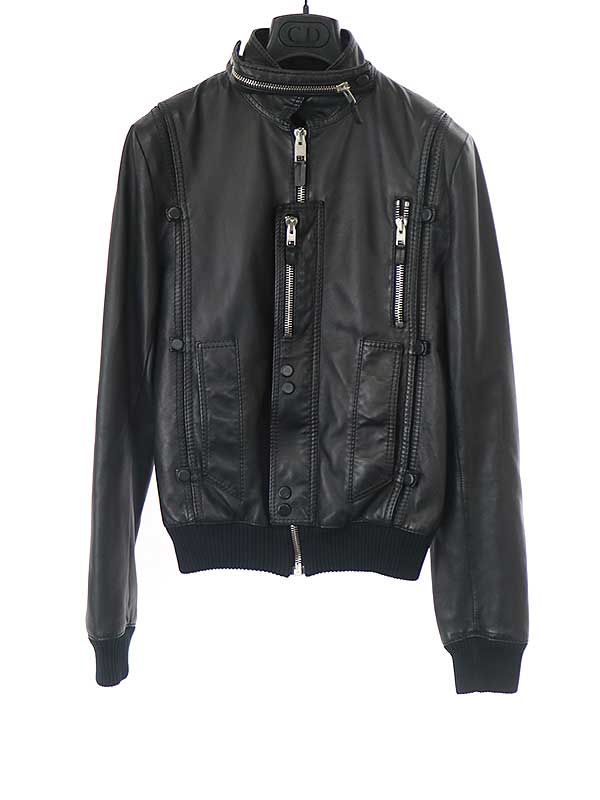 Dior HOMME ディオールオム 07SS マルチジップレザーブルゾン Dior HOMME ディオールオム 07SS マルチジップレザーブルゾン