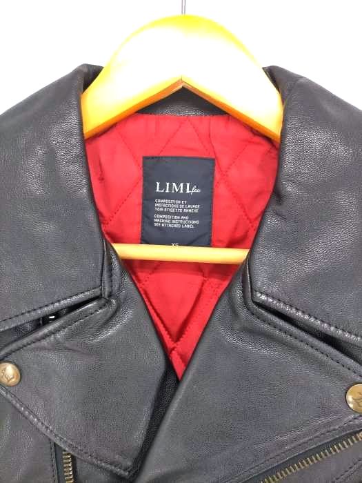 LIMI feu(リミフゥ) ゴートレザーダブルライダースジャケット サイズ