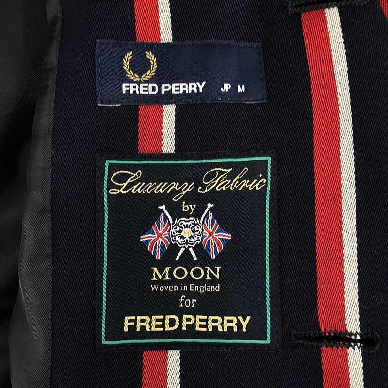 Fred Perry Work Jacket F2318 Moon Wool Tweed Size S Mens