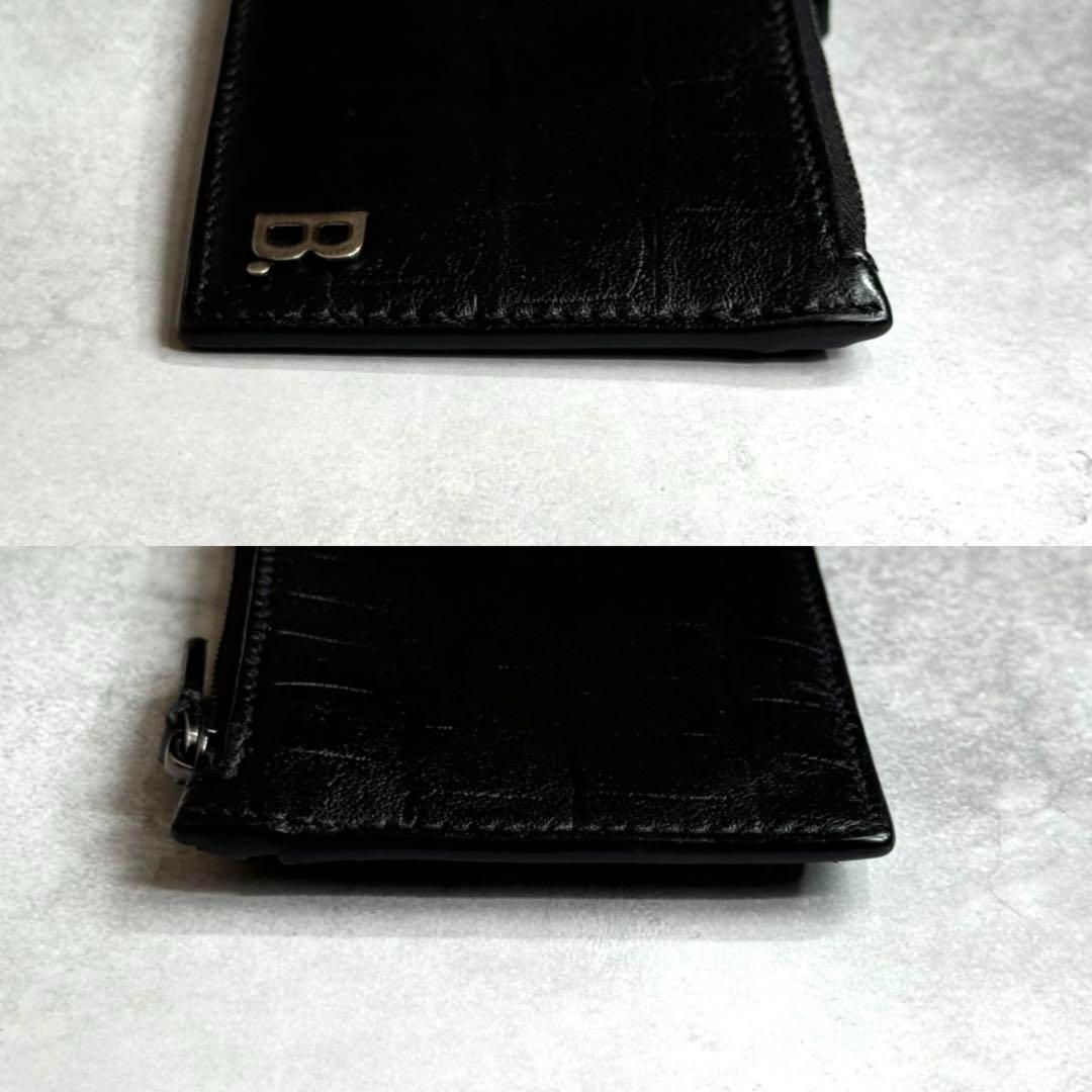 BALENCIAGA ブラック フラグメントケース 美品 カード コイン 美品