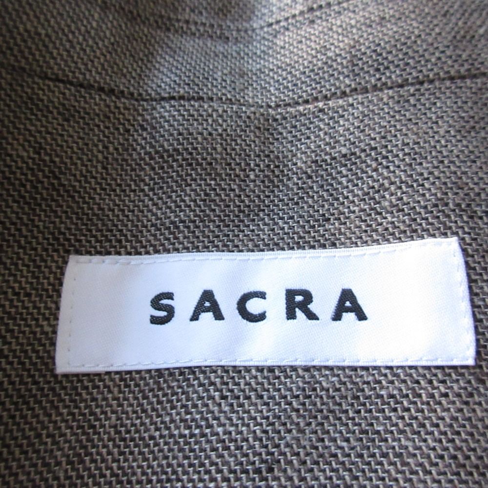 SACRA 23SS LINEN COTTON CHAMBRAY GILET