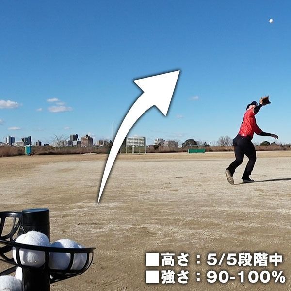 連続30球バッティング！スローボールピッチングマシン 連続30球バッティング！スローボールピッチングマシン 野球 練習 BBCH